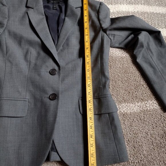 J crew gray blazer Tollegno bi-stretch wool 2P - Picture 7 of 8